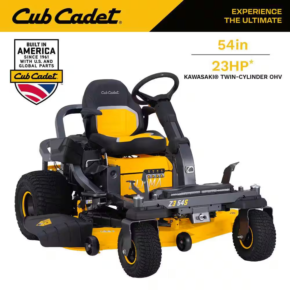 Ultima Z2 50In. Fabricated Deck 23HP V-Twin Kawasaki FR Series Engine Dual Hydro Drive Gas Zero Turn Riding Lawn Mower