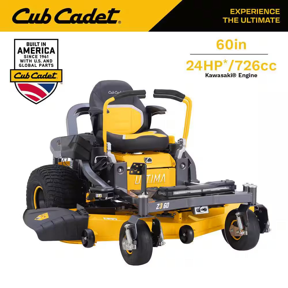 Ultima Z3 54In. Fabricated Deck 24HP V-Twin Kawasaki FR Series Engine Gas Zero Turn Lawn Mower W/Front Wheel Suspension