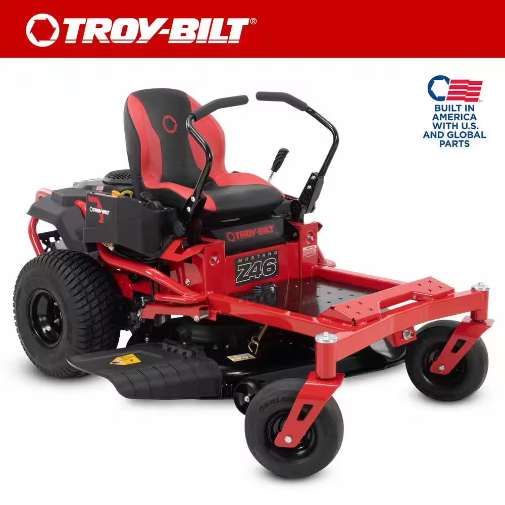Mustang 54 In. 24 HP V-Twin Kohler 7000 Series Engine Dual Hydrostatic Drive Gas Zero Turn Riding Lawn Mower