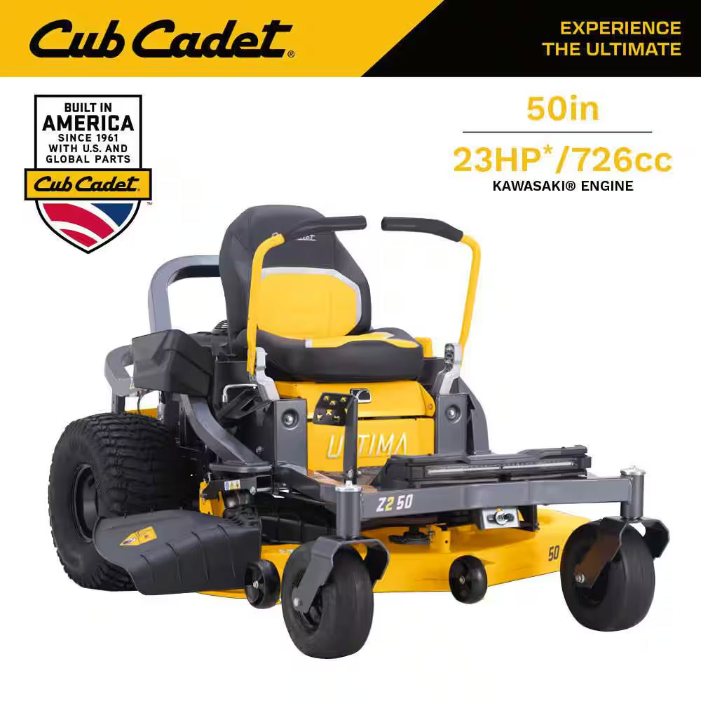 Ultima Z2 46S In. Fab Deck 21. 5HP V-Twin Kawasaki FR Series Engine Gas Zero Turn Riding Mower W/Steering Wheel Control