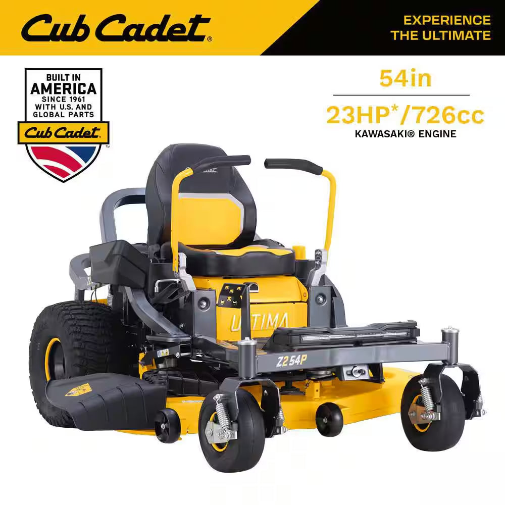 Ultima Z2 50In. Fabricated Deck 23HP V-Twin Kawasaki FR Series Engine Dual Hydro Drive Gas Zero Turn Riding Lawn Mower