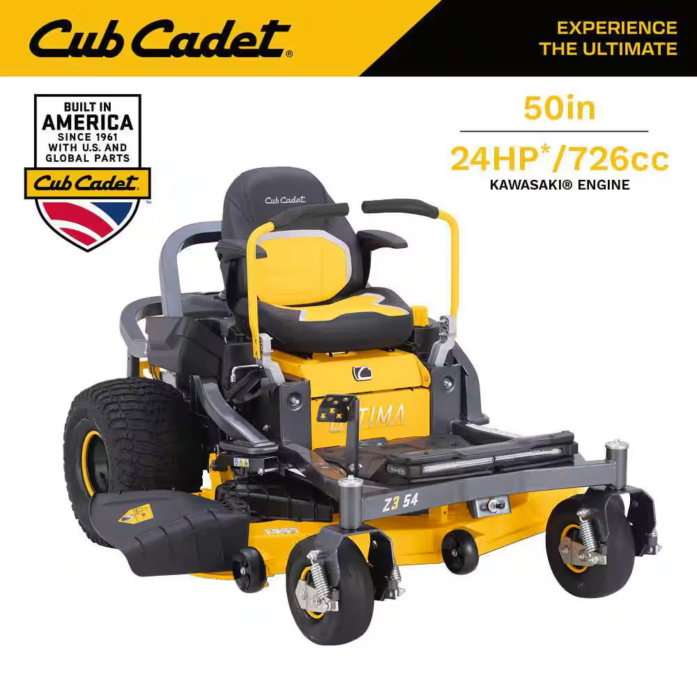 Ultima Z3 60In. Fabricated Deck 24HP V-Twin Kawasaki FR Series Engine Gas Zero Turn Lawn Mower W/Front Wheel Suspension